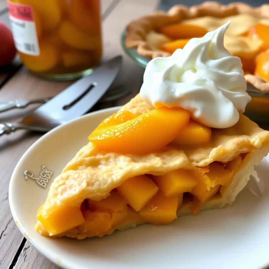 peach pie with canned peaches