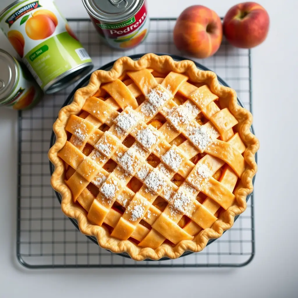 peach pie with canned peaches