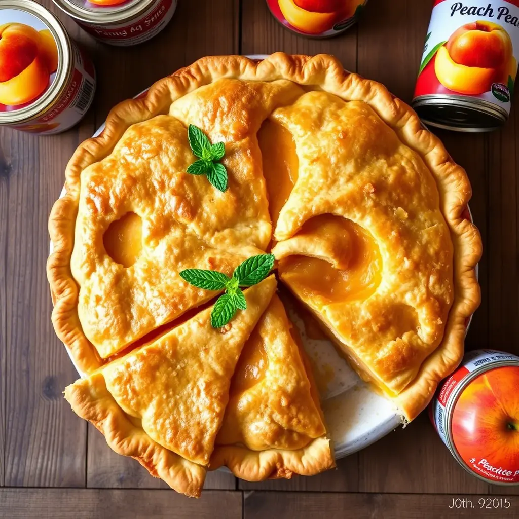 peach pie with canned peaches