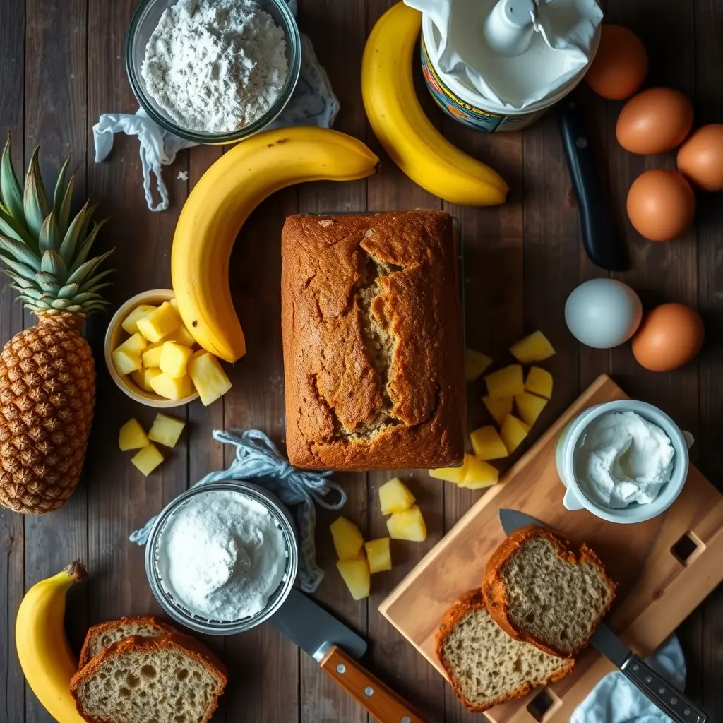 Pineapple Banana Bread