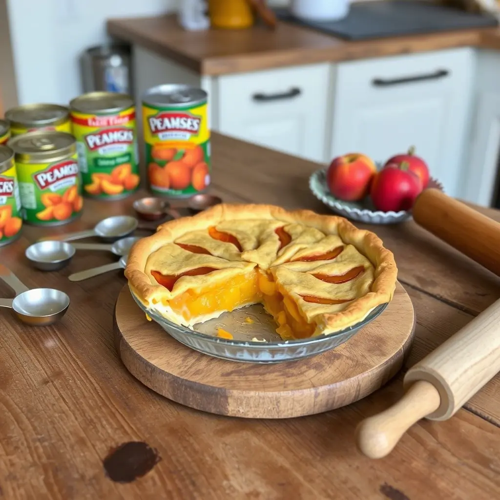 peach pie with canned peaches