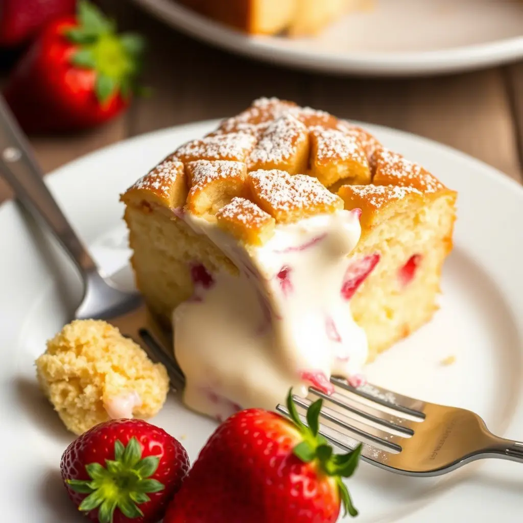 strawberry earthquake cake
